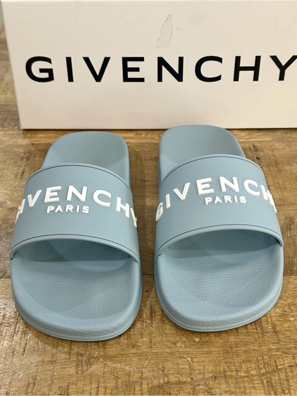 NWB Givenchy Men’s Logo Slide Sandals